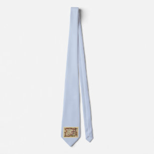 Bedfordshire County England Antique John Speed Map Tie