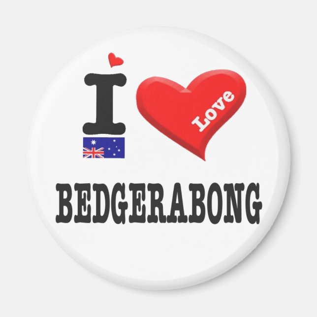 BEDGERABONG - I Love Magnet (Front)