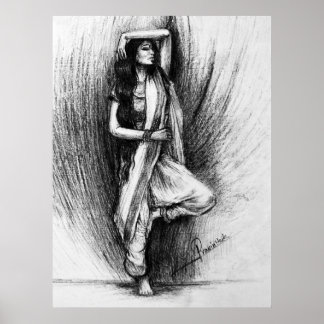 Bedhund - figurative painting poster