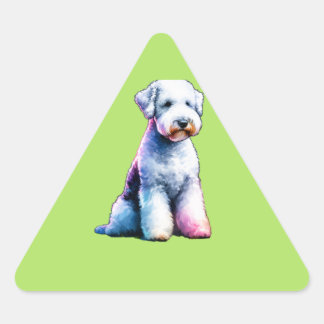 Bedington Terrier Dog Triangle Sticker