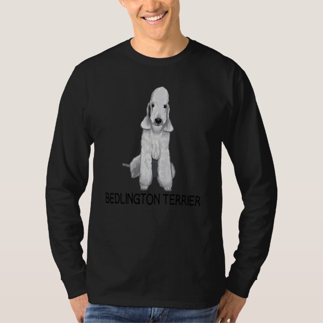 Bedlington Terrier Crazy Dog T-Shirt (Front)