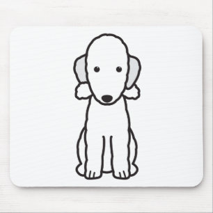 Bedlington Terrier Dog Cartoon Mouse Pad