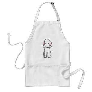 Bedlington Terrier Dog Cartoon Standard Apron