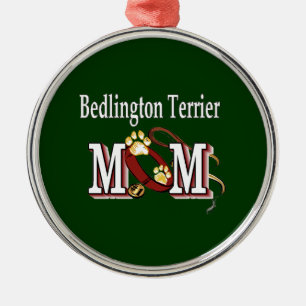 Bedlington Terrier Dog MOM Metal Tree Decoration