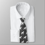 Bedlington Terrier Dog Silhouettes Pattern Grey Tie<br><div class="desc">This original Bedlington Terrier silhouettes pattern neck tie makes a great gift for dog dads! Available in a variety of colours, this cool tie makes a statement for anyone who loves a Bedlington. An awesome gift for the guy who wears a tie for business, or for special events like holiday...</div>