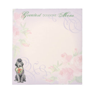 Bedlington Terrier Heart Mom Notepad