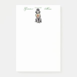 Bedlington Terrier Heart Mum Post-it Notes