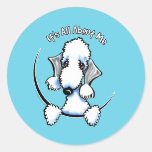 Bedlington Terrier IAAM Classic Round Sticker