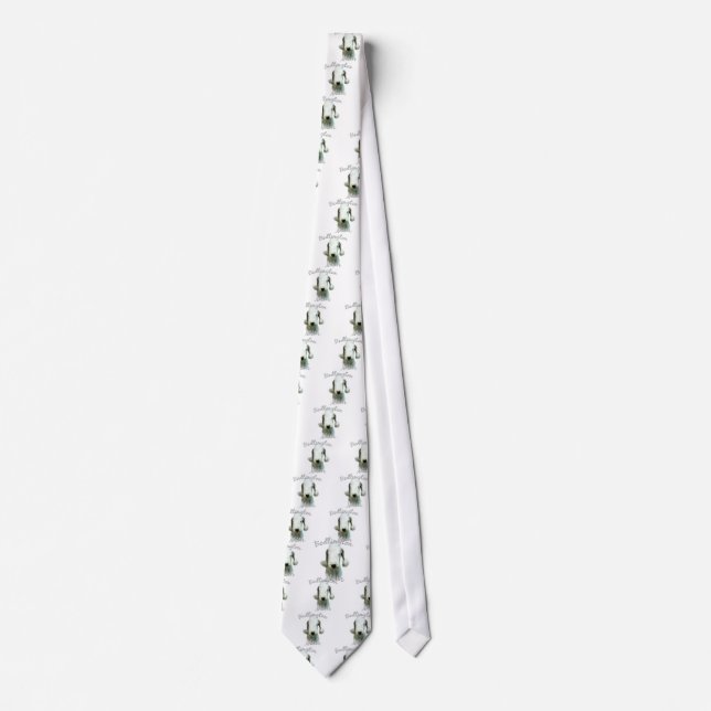 Bedlington Terrier Mum 2 Tie (Front)