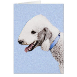 Bedlington Terrier Painting - Original Dog Art