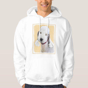 Bedlington Terrier Painting - Original Dog Art Hoodie