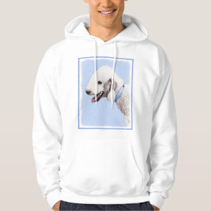 Bedlington Terrier Painting - Original Dog Art Hoodie