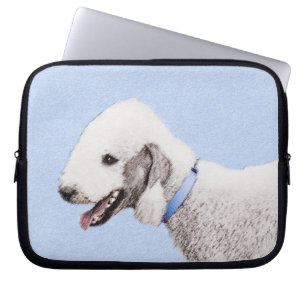 Bedlington Terrier Painting - Original Dog Art Laptop Sleeve