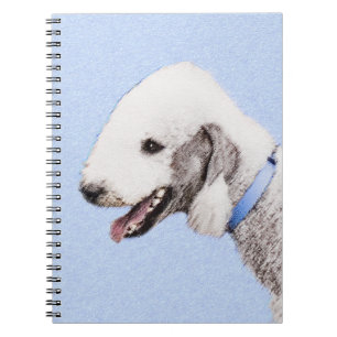 Bedlington Terrier Painting - Original Dog Art Notebook