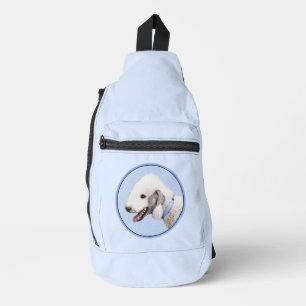 Bedlington Terrier Painting Sandy Colour Dog Art Sling Bag