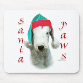Bedlington Terrier Santa Paws Mouse Pad