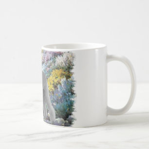 Bedlington Terrier Summer Garden Art Coffee Mug