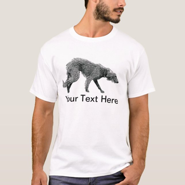 Bedlington Whippet Lurcher Dog T-Shirt (Front)