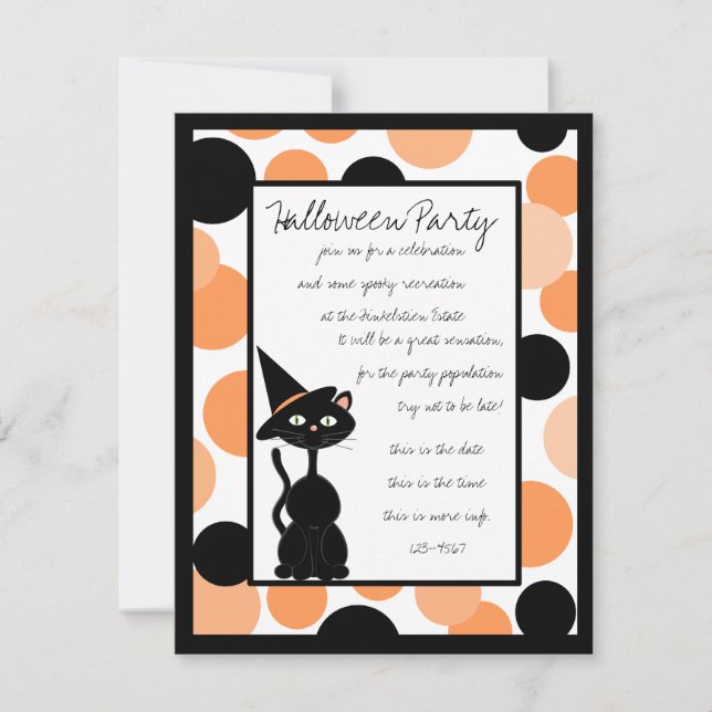 Bedotted Halloween Invites (Front)