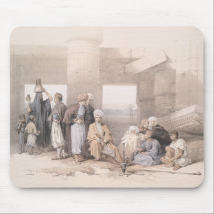 Bedouin Family at the temple of Amun,Thebes, Egypt Mouse Pad