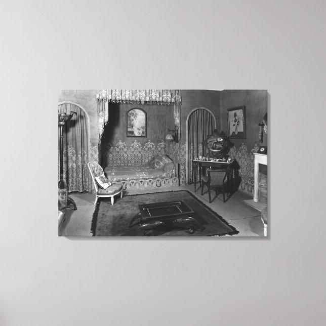Bedroom belonging to Jeanne Lanvin  c.1920-25 Canvas Print (Front)