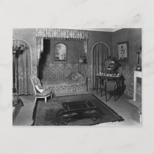 Bedroom belonging to Jeanne Lanvin  c.1920-25 Postcard