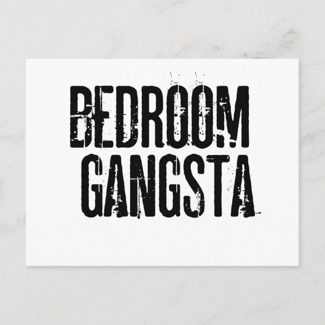 Bedroom Gangsta Postcard (Front)