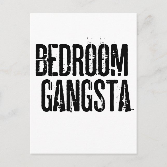 Bedroom Gangsta Postcard (Front)