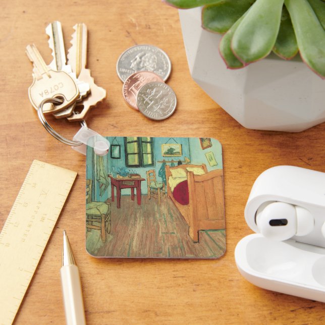 Bedroom in Arles by Vincent van Gogh Key Ring (Desk)