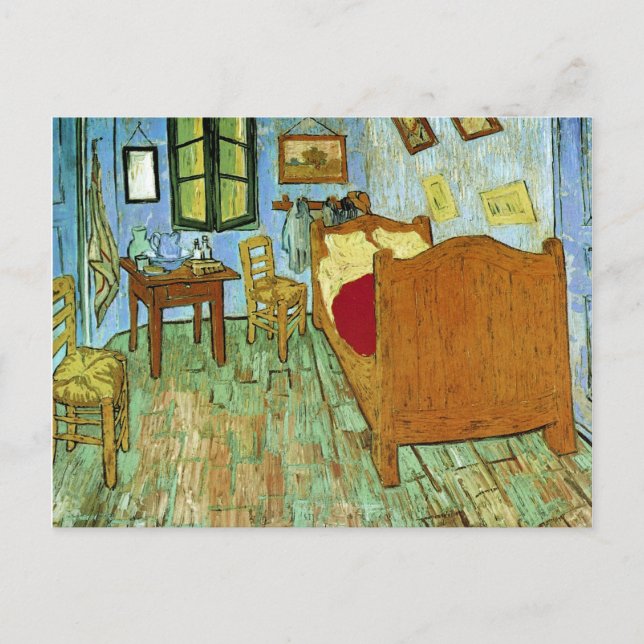 Bedroom in Arles (F484) Van Gogh Fine Art Postcard (Front)