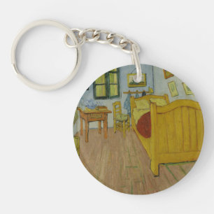Bedroom in Arles, Oil Painting, Vincent Van Gogh Key Ring