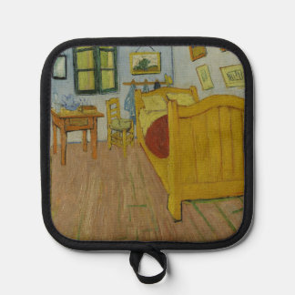  Bedroom in Arles, Oil Painting, Vincent Van Gogh Pot Holder