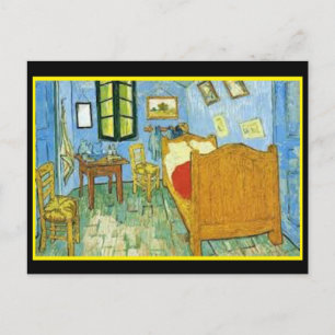 Bedroom in Arles, Van Gogh, Postcard