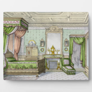 Bedroom in the Renaissance style (colour litho) Plaque