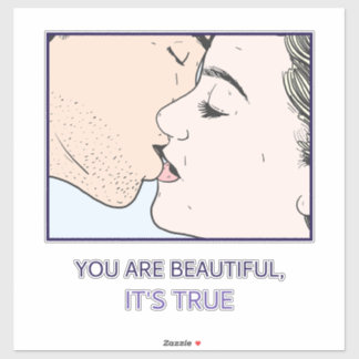 Bedroom Wall Decor Art Romantic Couple Kiss