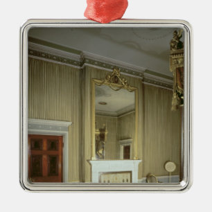 Bedroom with fireplace designed by Adam, c.1776 Metal Tree Decoration