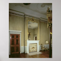 Bedroom with fireplace designed by Adam, c.1776