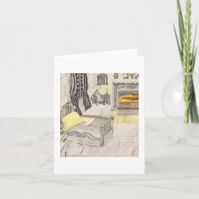 Bedroom With Rats 🐀  Thank You Card (Front)