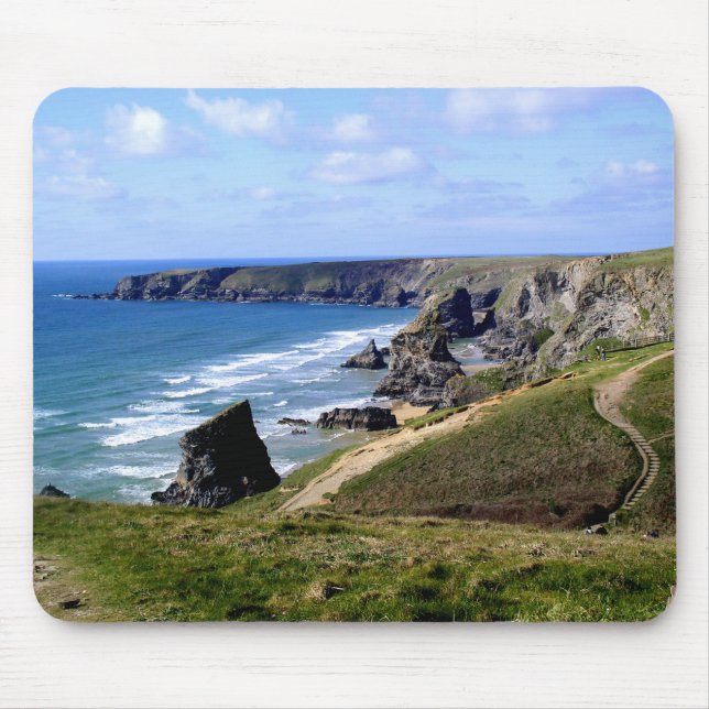 Bedruthan steps Cornwall Mouse Pad (Front)