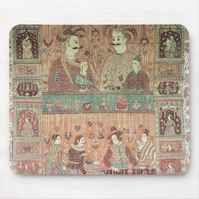 Bedspread depicting native potentates mouse pad (Front)