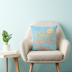 Bedtime Encouragement Message for Little Stars Cushion