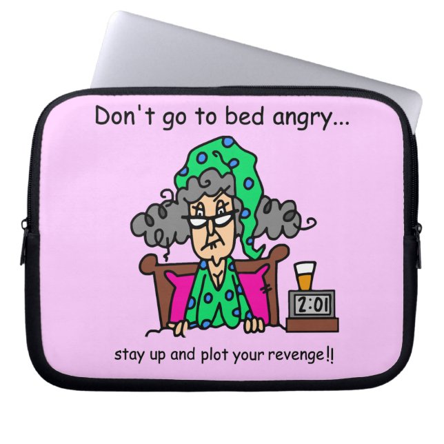 Bedtime Humour Laptop Sleeve (Front)