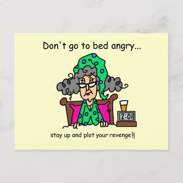 Bedtime Humour Postcard (Front)