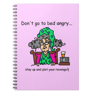 Bedtime Humour Spiral Notebook