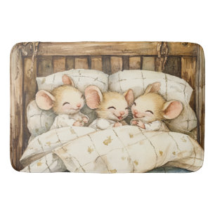 Bedtime Mice Bath Mat