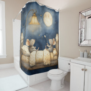 Bedtime Mice Shower Curtain
