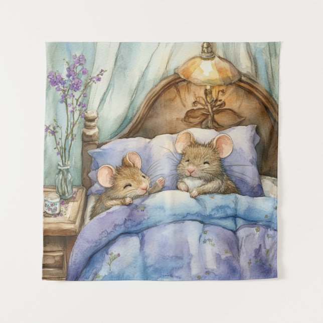 Bedtime Mice Tapestry (Front)