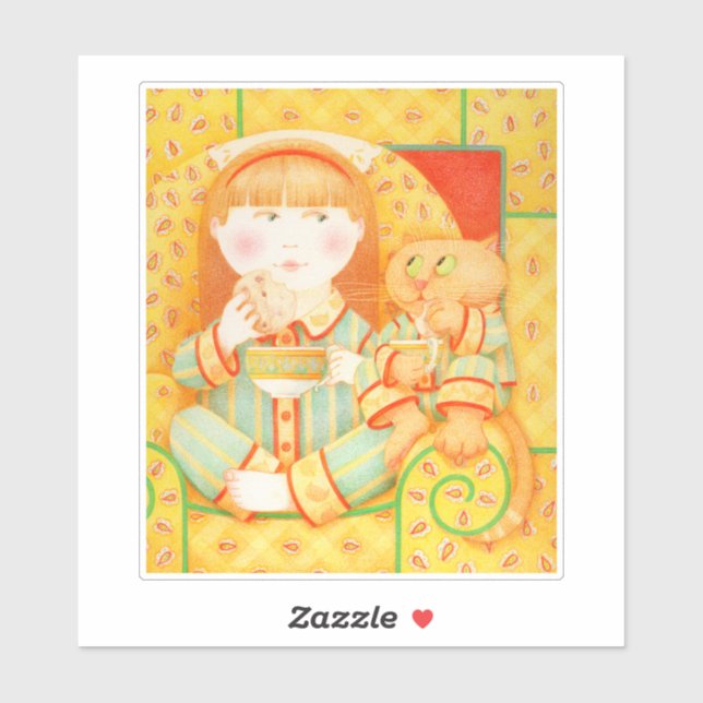 BEDTIME SNACK 6" Vinyl Sticker (Sheet)