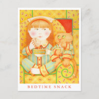 BEDTIME SNACK Postcard