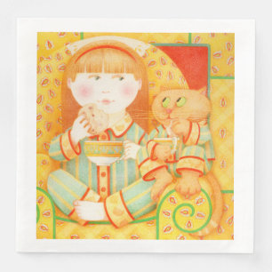 BEDTIME SNACK Standard Dinner Paper Napkins